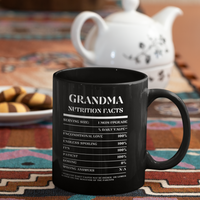 Nutrition Facts Mug - Grandma