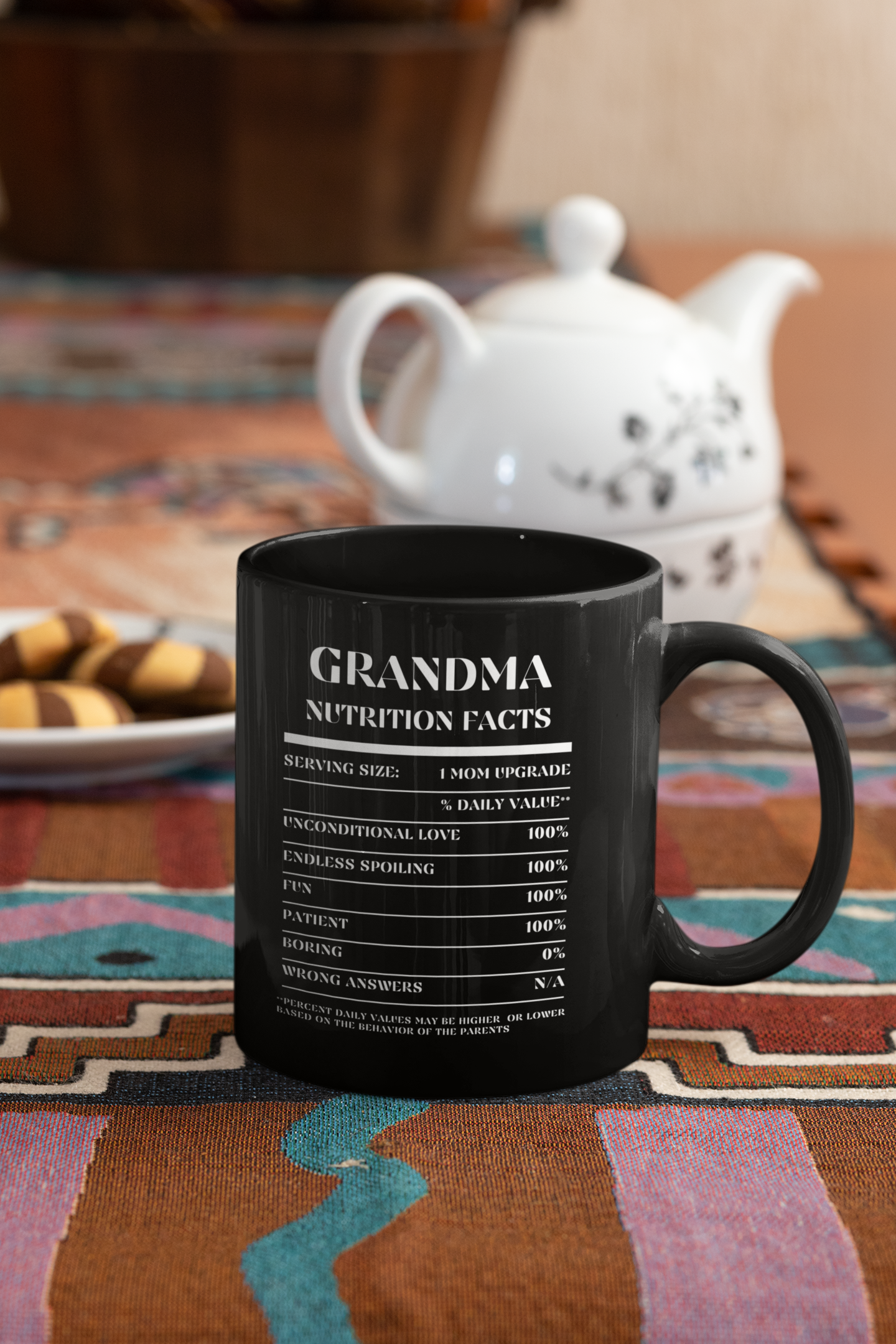 Nutrition Facts Mug - Grandma