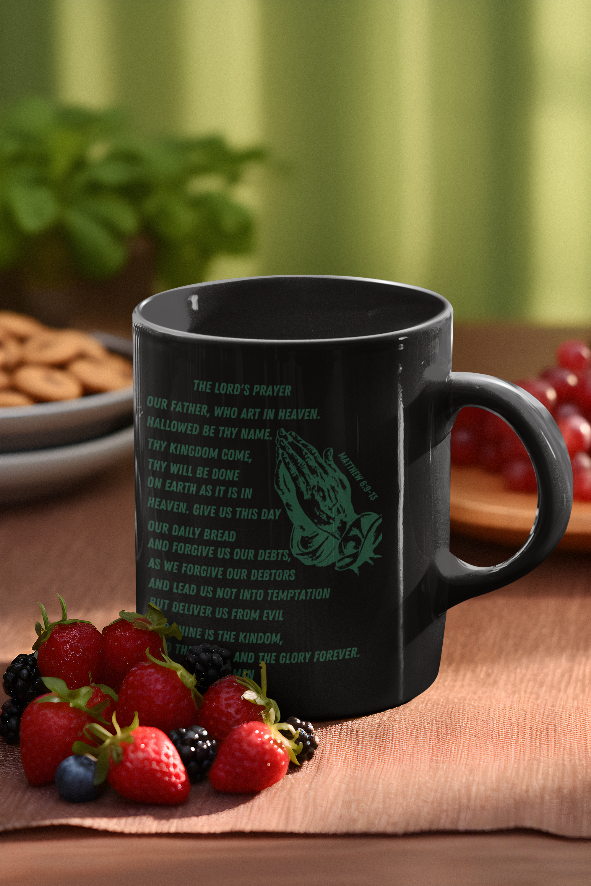 Lord's Prayer Mug Green