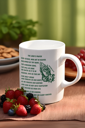 Lord's Prayer Mug Green