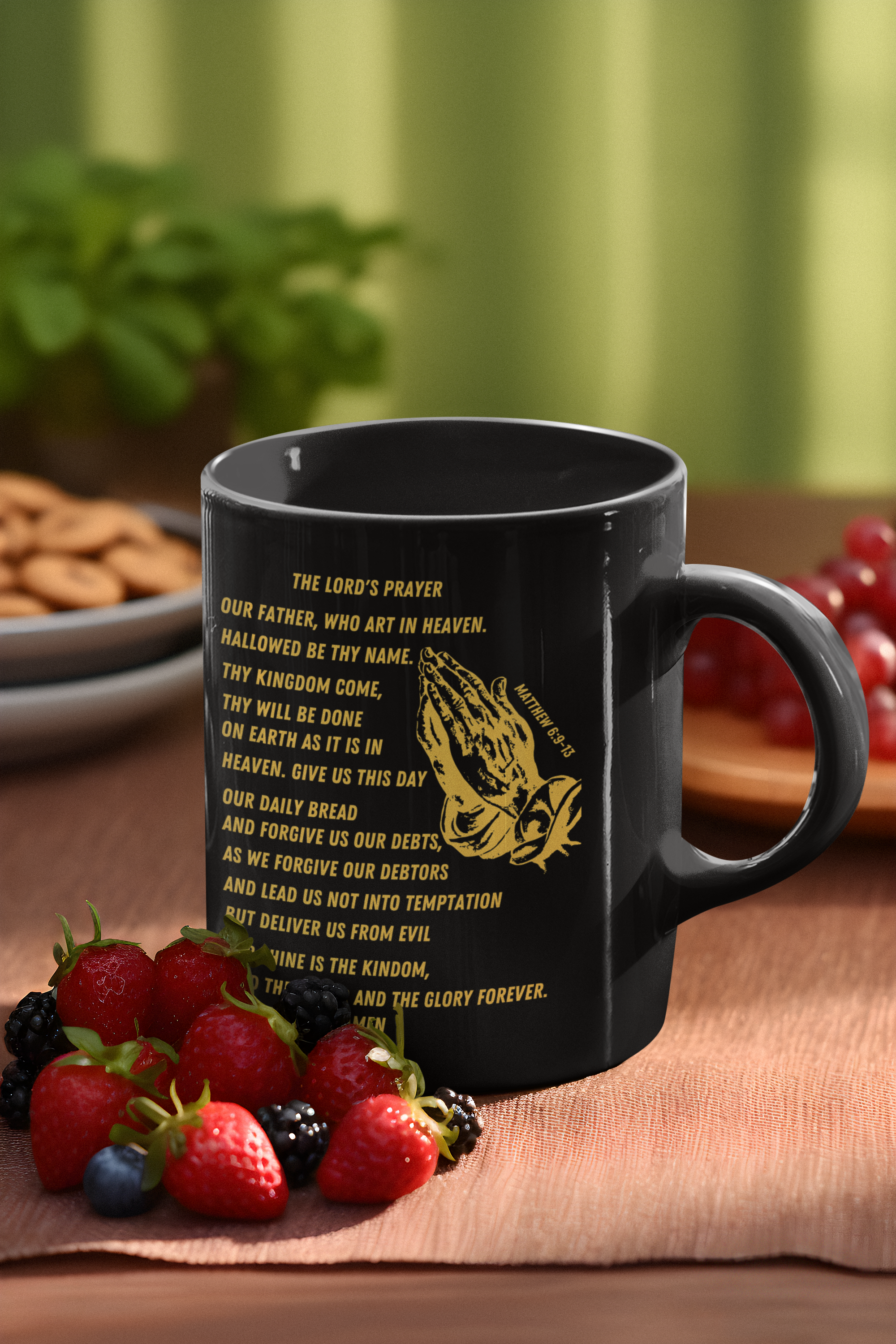 Lord's Prayer Mug Gold