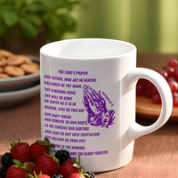 Lord's Prayer Mug Purple
