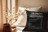 Nutrition Facts Pillow - Grandma - White