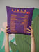 Emergency Bible Numbers Christian Pillow Orange
