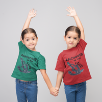Anchored in the Lord Toddler Short Sleeve - Black