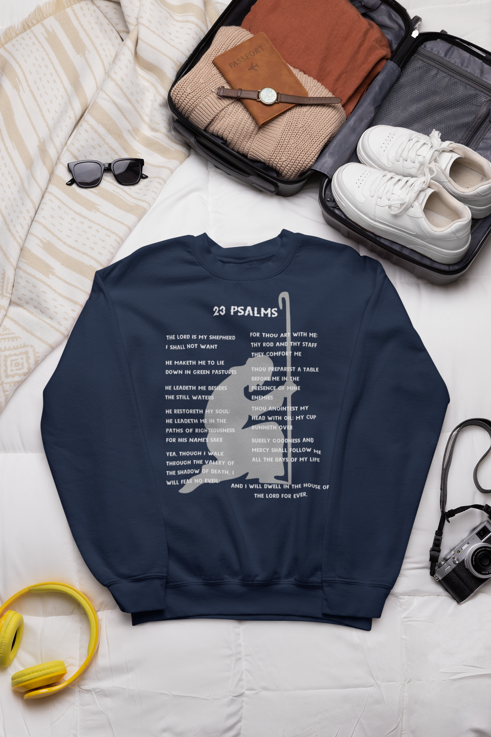 23 Psalms Crewneck Sweatshirt - White