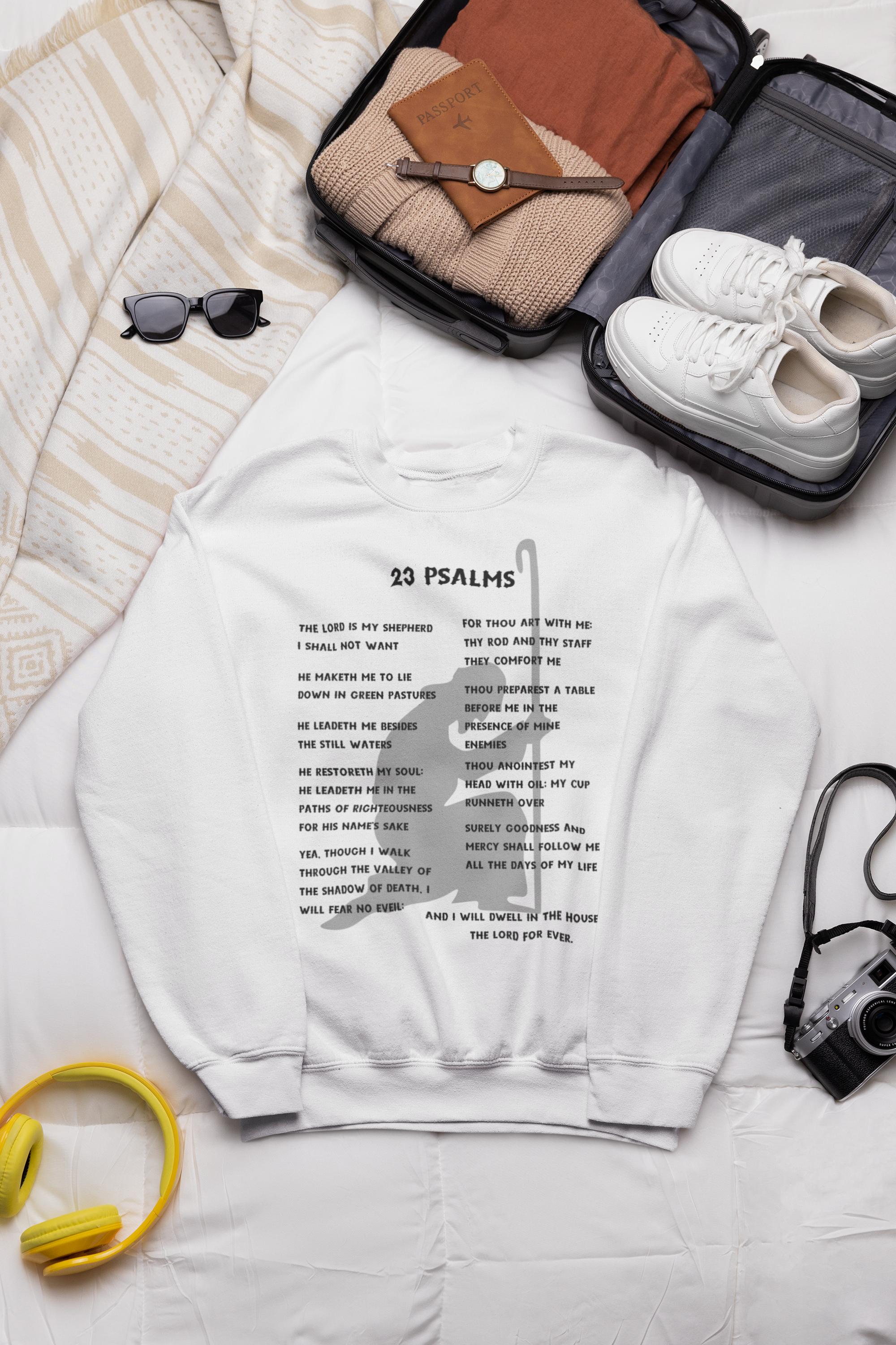 23 Psalms Crewneck Sweatshirt - Black