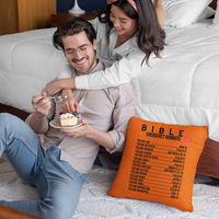Emergency Bible Numbers Christian Pillow Black