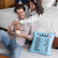 Emergency Bible Numbers Christian Pillow Black