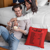 Emergency Bible Numbers Christian Pillow Black