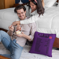 Emergency Bible Numbers Christian Pillow Black