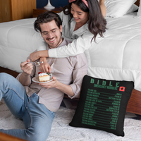 Emergency Bible Numbers Christian Pillow Green