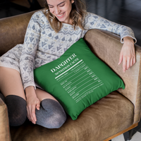Nutrition Facts Pillow - Daughter - White
