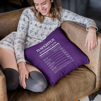 Nutrition Facts Pillow - Daughter - White