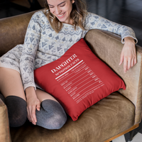 Nutrition Facts Pillow - Daughter - White