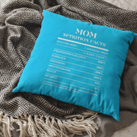 Nutrition Facts Pillow - Mom - White