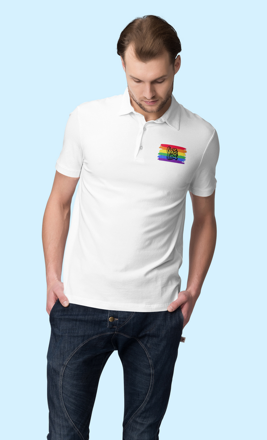 Love is Love Paint Short Sleeve Polo