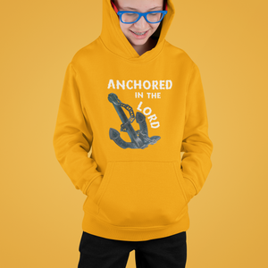 Anchored in the Lord Youth Hoodie - White