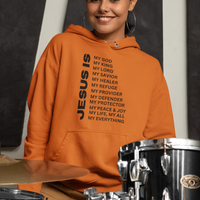Jesus Is Christian Pullover Hoodie - Black
