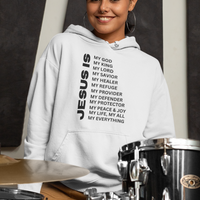 Jesus Is Christian Pullover Hoodie - Black