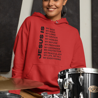 Jesus Is Christian Pullover Hoodie - Black
