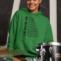 Jesus Is Christian Pullover Hoodie - Black