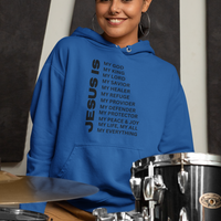 Jesus Is Christian Pullover Hoodie - Black