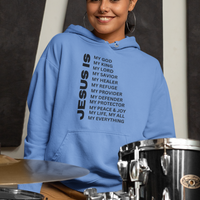 Jesus Is Christian Pullover Hoodie - Black