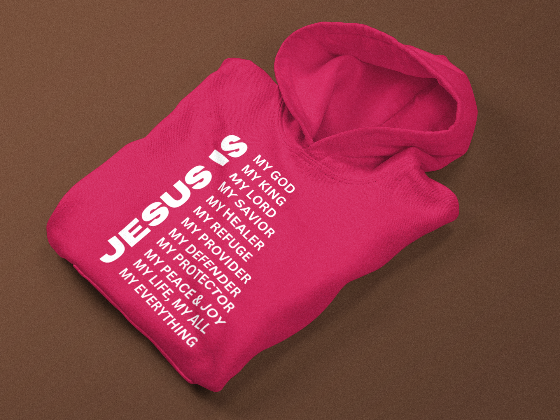 Jesus Is Christian Pullover Hoodie - White