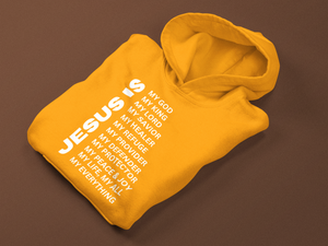 Jesus Is Christian Pullover Hoodie - White