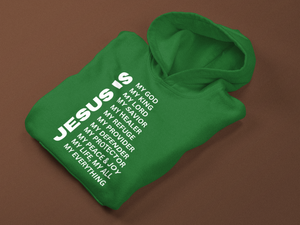 Jesus Is Christian Pullover Hoodie - White