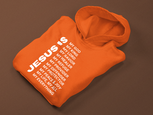 Jesus Is Christian Pullover Hoodie - White