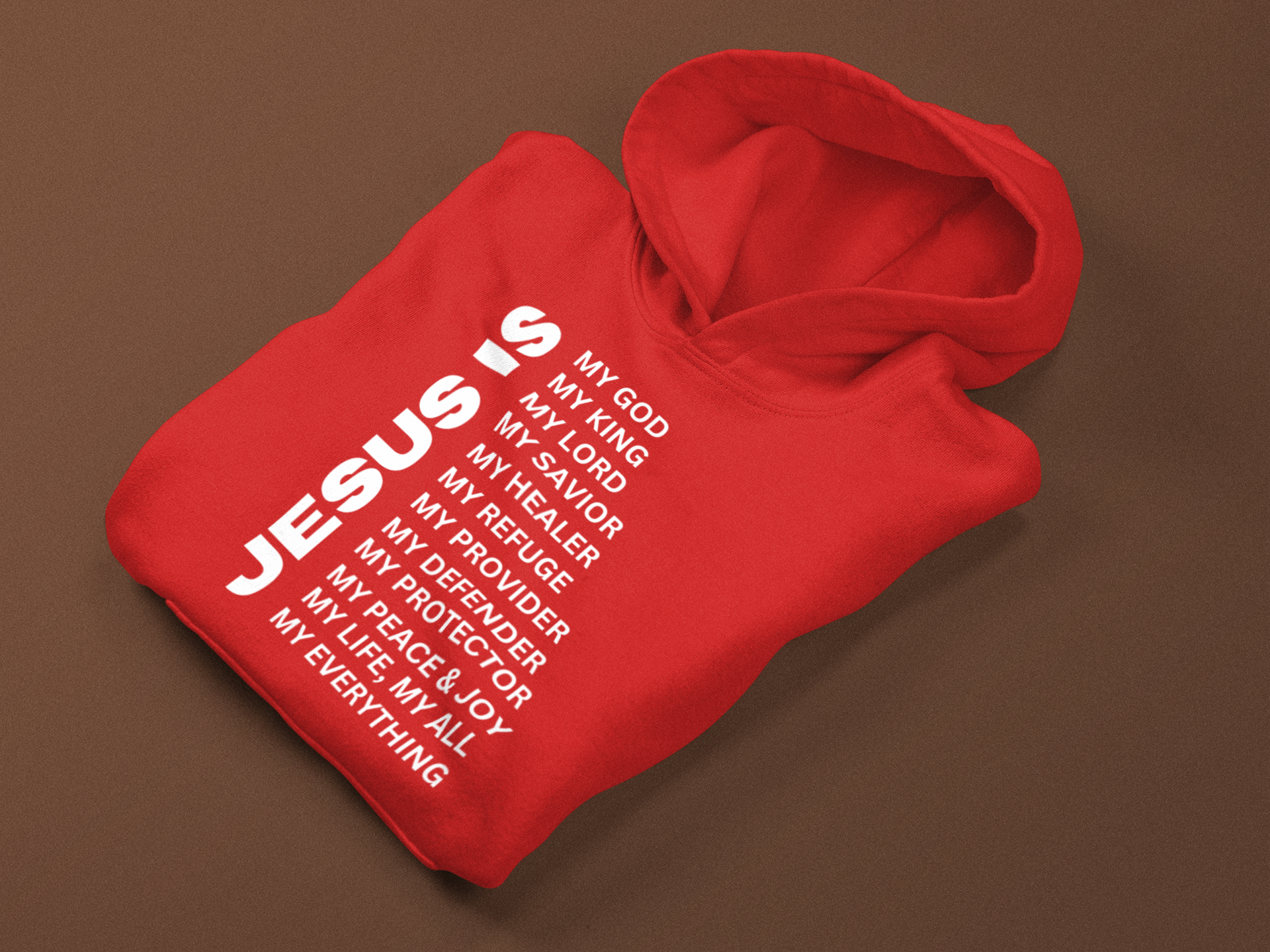 Jesus Is Christian Pullover Hoodie - White