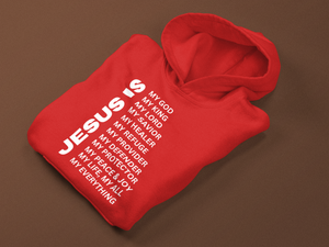 Jesus Is Christian Pullover Hoodie - White