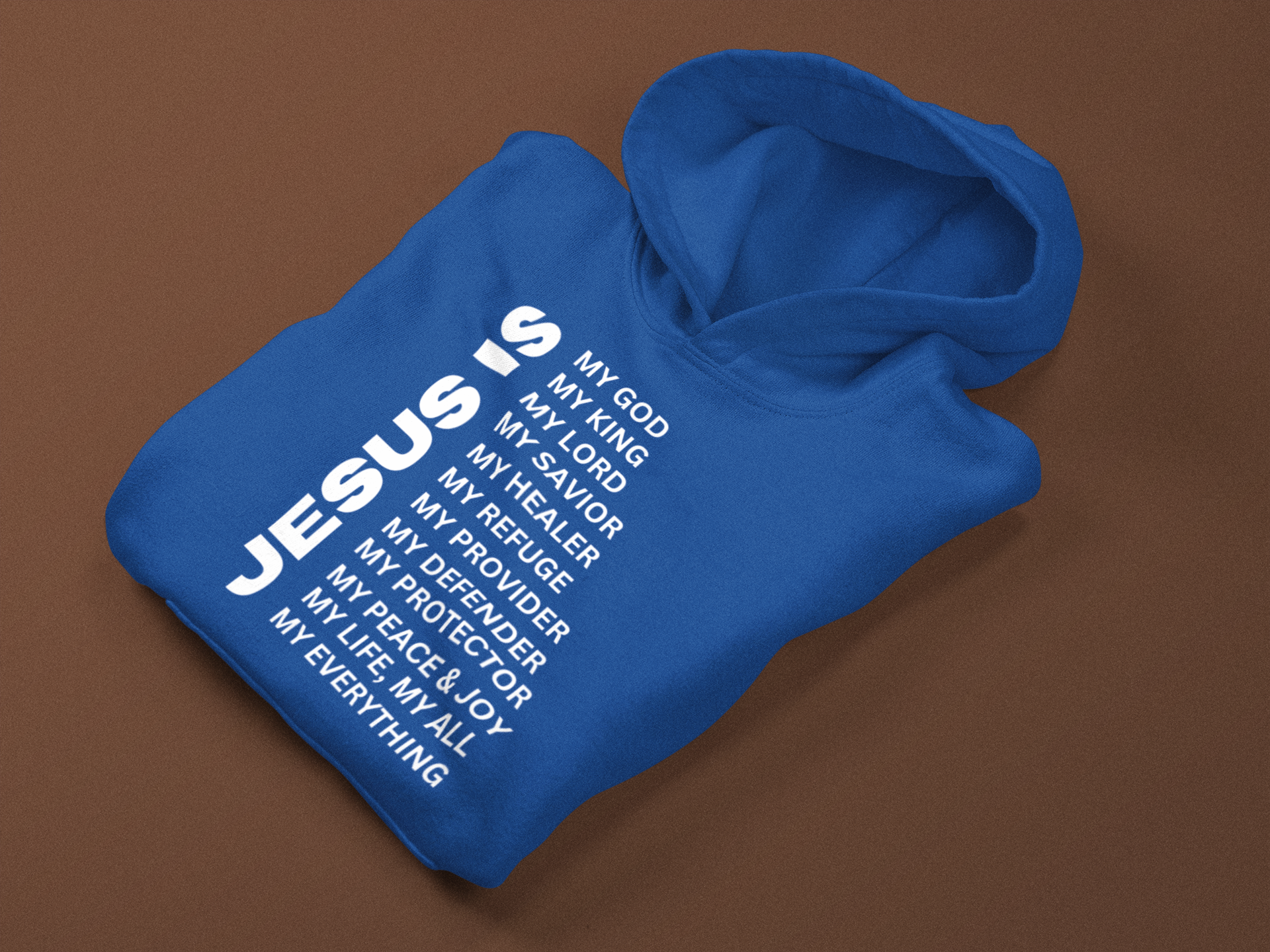 Jesus Is Christian Pullover Hoodie - White