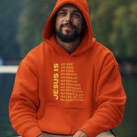 Jesus Is Christian Pullover Hoodie - Gold