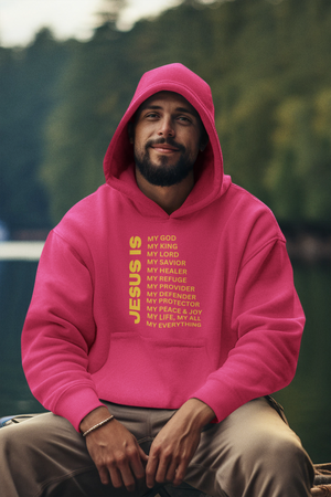 Jesus Is Christian Pullover Hoodie - Gold