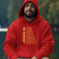 Jesus Is Christian Pullover Hoodie - Gold