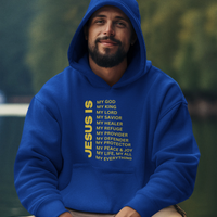 Jesus Is Christian Pullover Hoodie - Gold