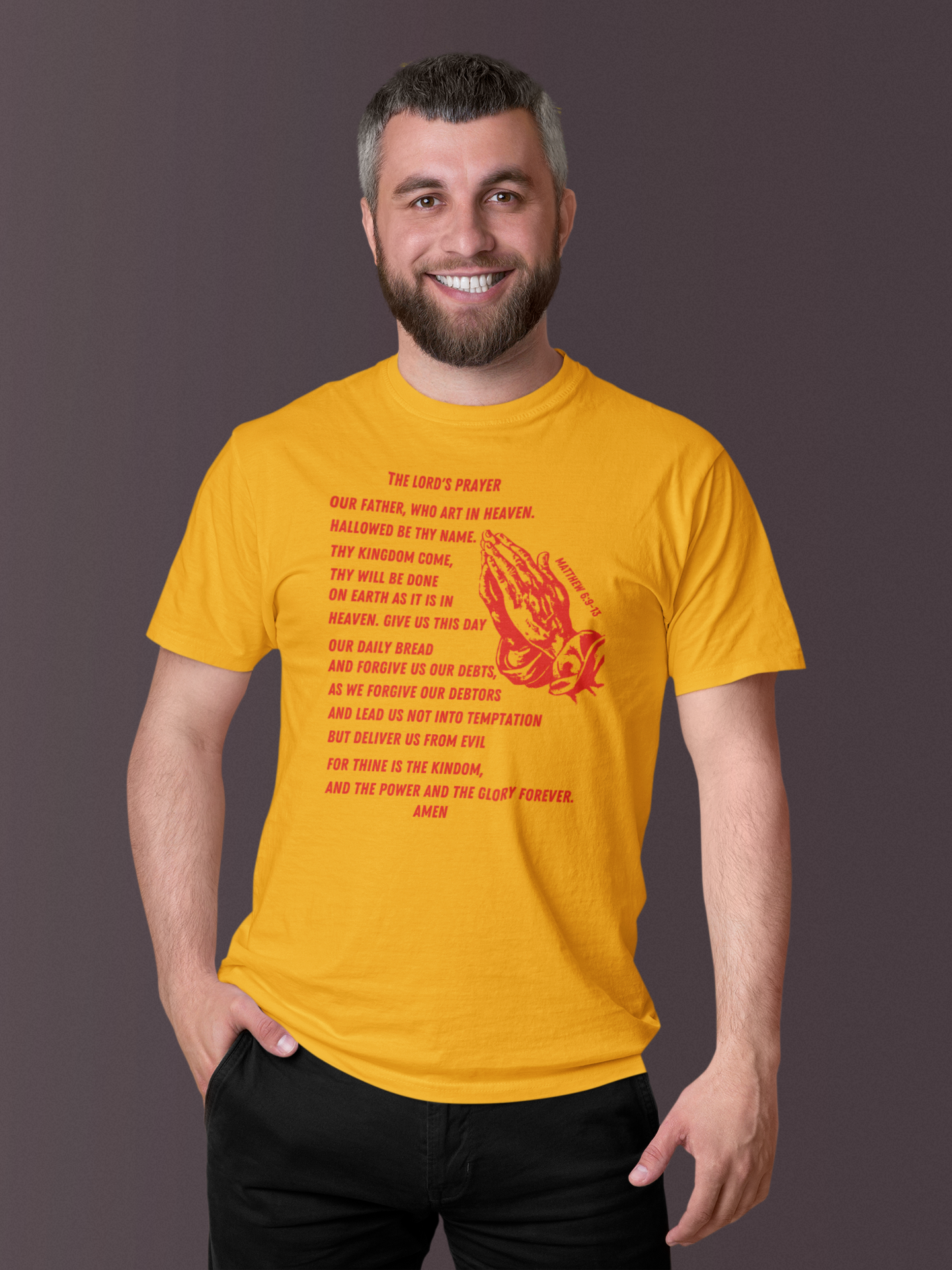 Lord's Prayer Short Sleeve T-shirt Red