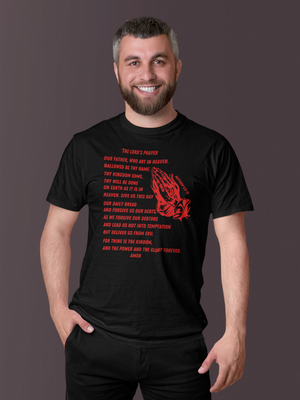 Lord's Prayer Short Sleeve T-shirt Red