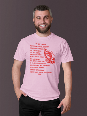 Lord's Prayer Short Sleeve T-shirt Red