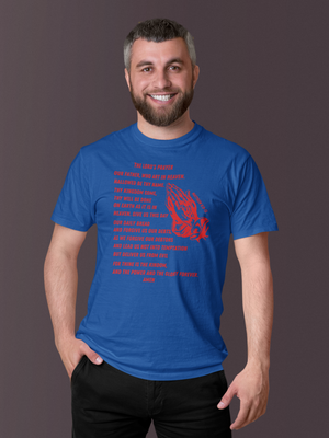 Lord's Prayer Short Sleeve T-shirt Red