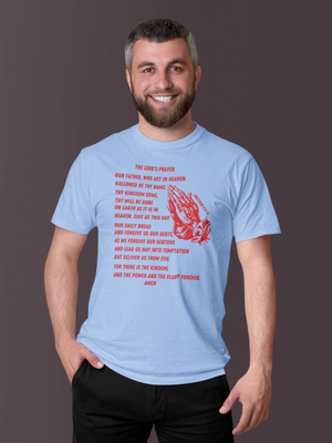 Lord's Prayer Short Sleeve T-shirt Red