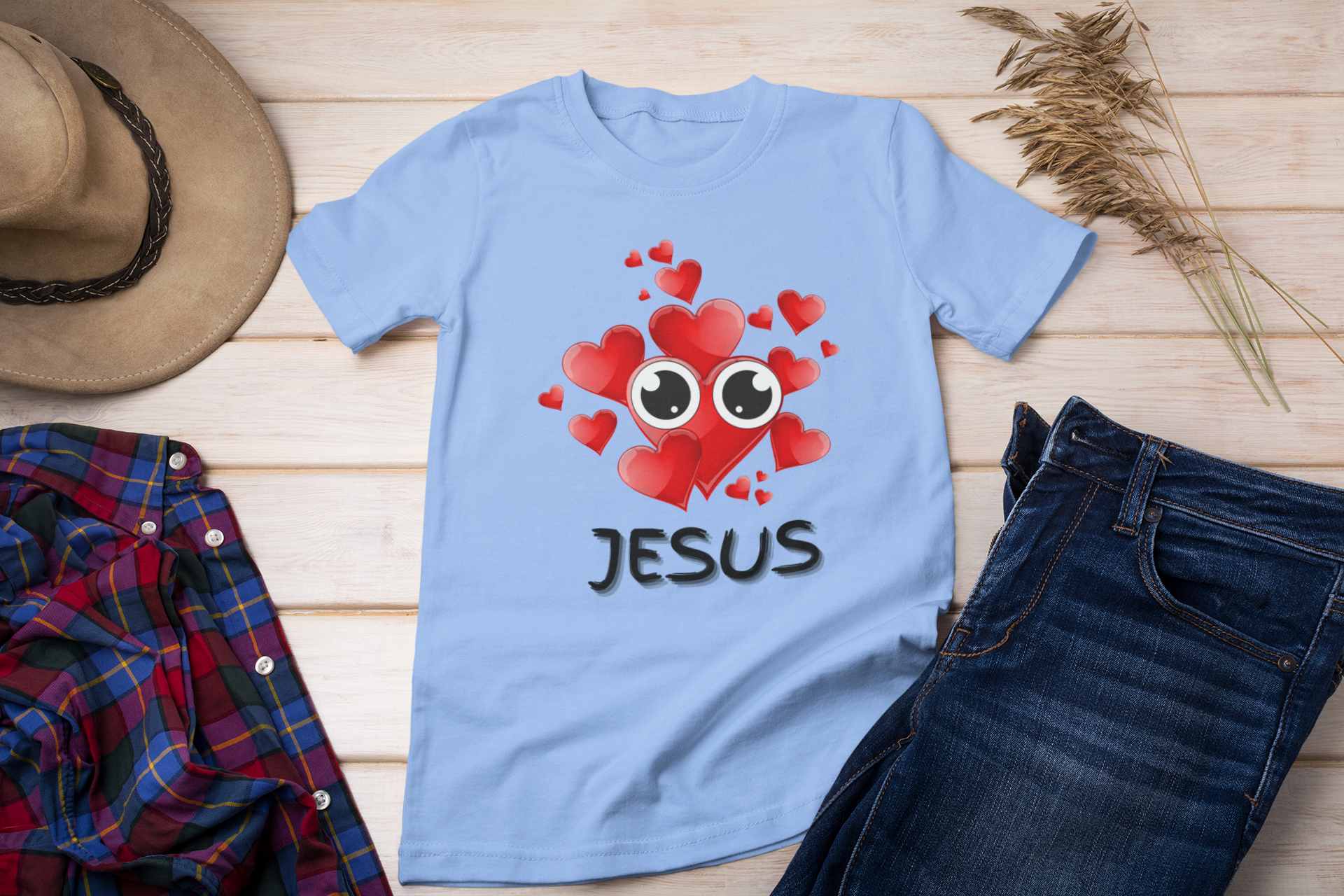 Eye Love Jesus Short Sleeve T-Shirt