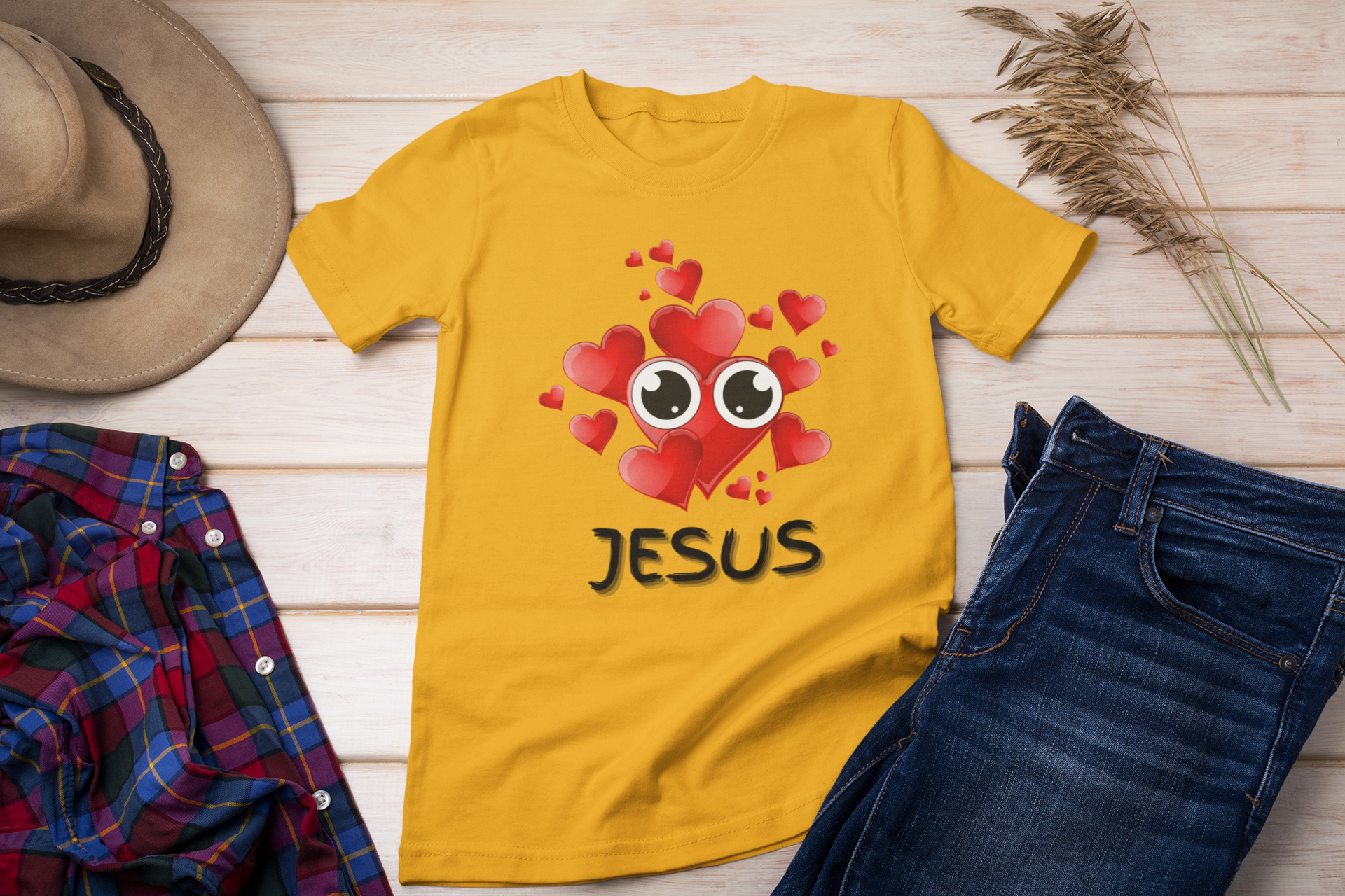Eye Love Jesus Short Sleeve T-Shirt