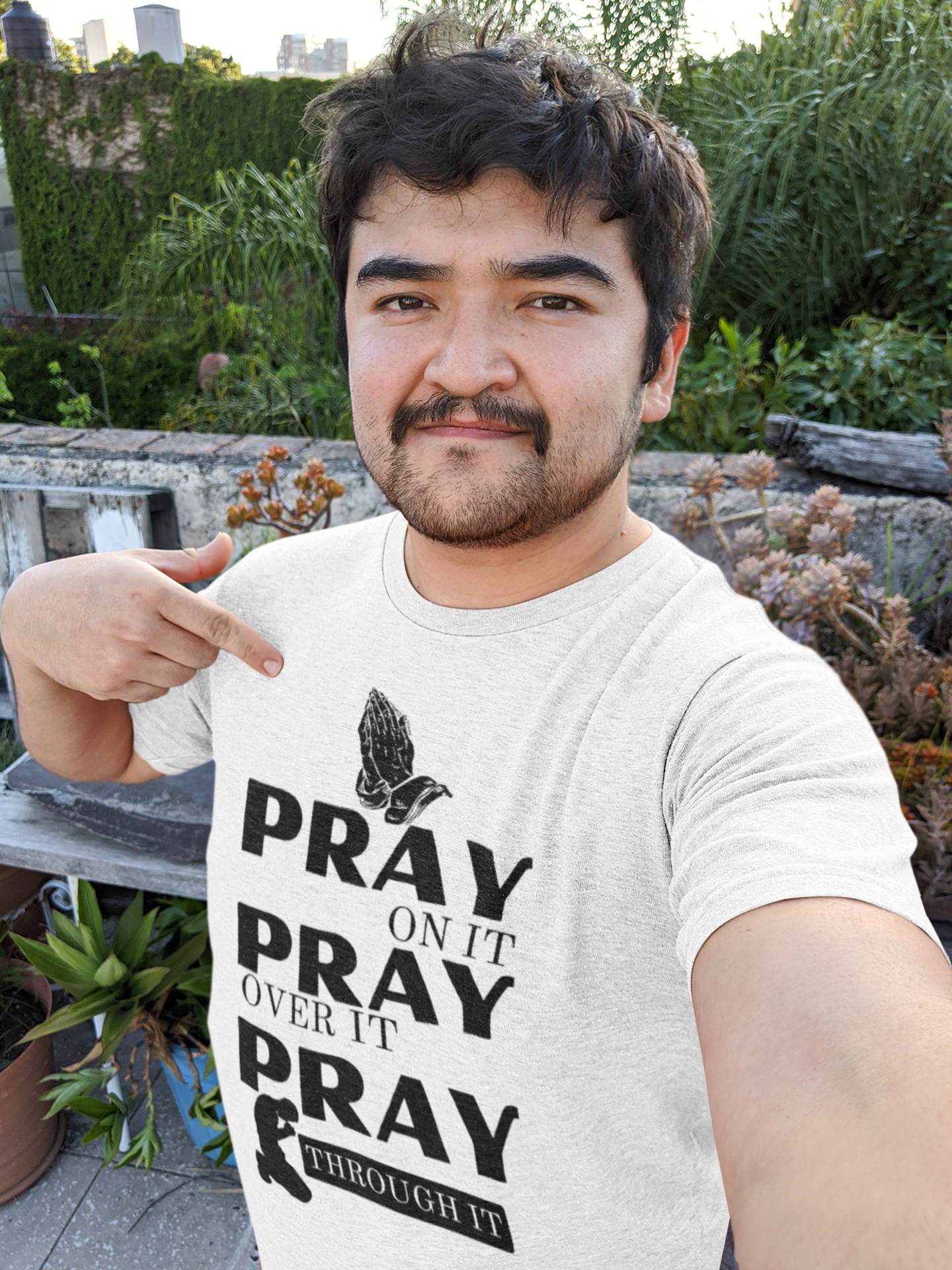 Pray on Short Sleeve Shirt