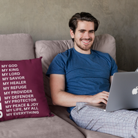 Jesus Is Christian Pillow White