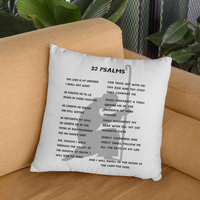 23 Psalms Pillow - Black
