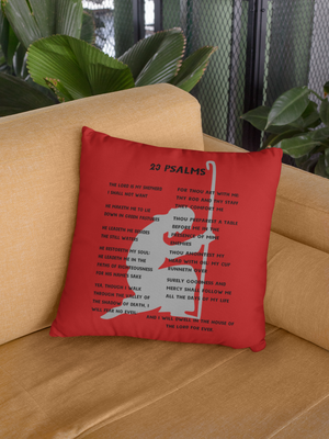 23 Psalms Pillow - Black